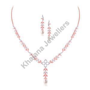 Angelic Purity Diamond Necklace Set, Purity : 14 KT Yellow Gold