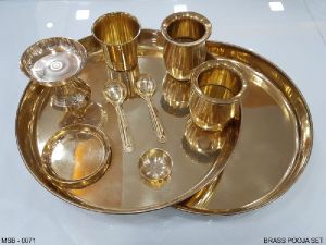 Brass Pooja Thali Set