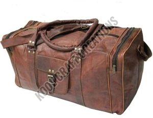 Plain Buffalo Leather Travel Bag, Gender : Unisex