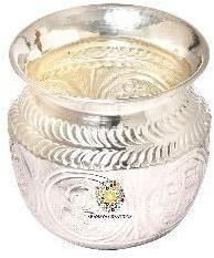 Polished Copper Pooja Kalash, For Home, Religious, Packaging Type : Box