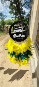 Round 500 Gram Acrelic Customized Acrylic Dreamcatcher, For Decoration, Size : 8 Inch