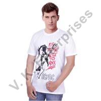 Mens Customized Round Neck T-Shirts, Size : 44