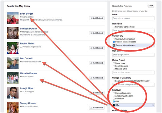 Facebook People You May Know