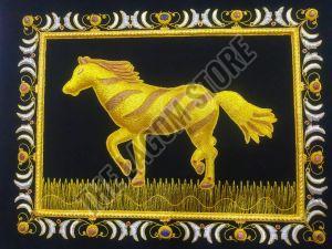 Hand Embroidery Wall Hanging, Shape : Rectangular