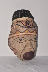 Hanuman Face Jute Wall Hanging, Color : Color