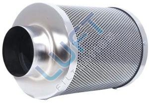 Luft Polished Stainless Steel Hydroponic Carbon Air Filter, Color : Silver For Eliminates Odour