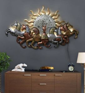 Iron Artificial Horse Decorative Wall Art