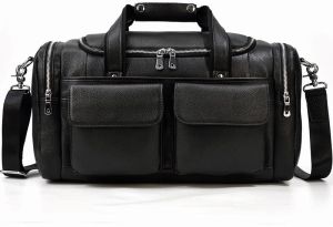 Plain LEATHER DUFFLE BAG 05 Custom, Gender : Unisex