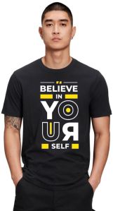 Printed Cotton Mens Customized T-shirts, Sleeve Style : Half Sleeve