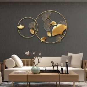 Metal Ginkgo Wall Art