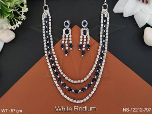 NS-12212-797 American Diamond Necklace Set