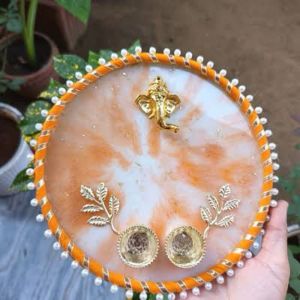 Resin Pooja Thali, Packaging Type : Plastic Packe