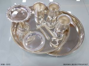 Silver Pooja Thali Set