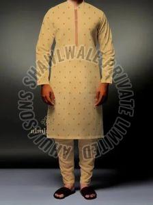Sku AS01839695 Mens Kurta Pajama Party Wear, Technics : Machine Made