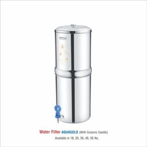 Stainless Steel Aquagold Water Filter, For Home, Capacity : 55