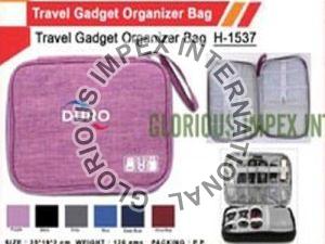 Cotton Travel Gadget Organizer Bag, Style : Zipper